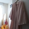 Kimono veste rose en coton