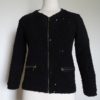 Veste femme noire en bouclette