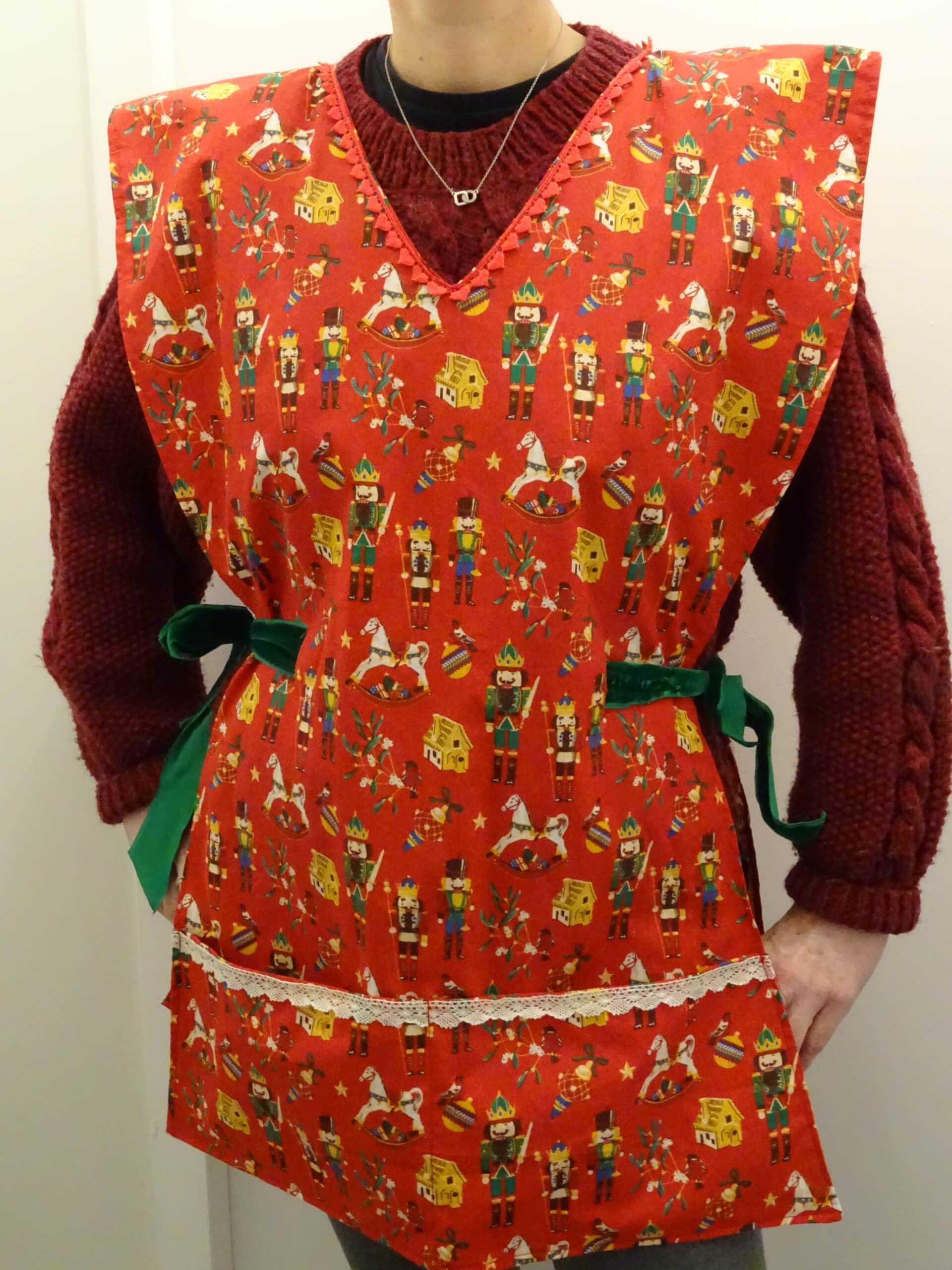 Tablier de cuisine noël Rouge